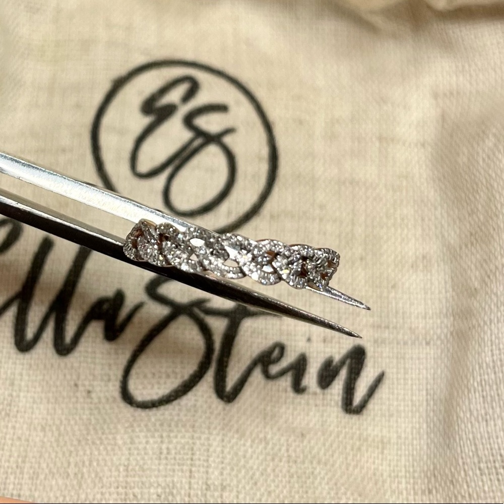 Ella Stein Rose Gold Diamond Ring Size 7